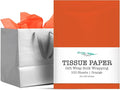 Ocean Tides 100 Sheets (14 x 20 Inches) Christmas Wrapping Paper – Gift Wrapping Tissue Paper Bulk for Crafts, Birthdays, & Holidays – Colored Tissue Papers for Gift Bags & Decorations, Orange
