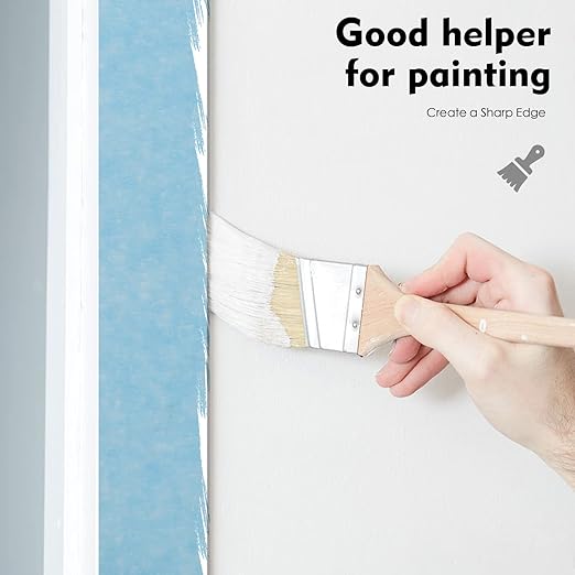 Light Blue Painters Tape,2 inch x 60 Yards x 2 Rolls (120 Yards Total) - Medium Adhesive Masking Tape for Painting,Labeling,DIY Crafting,Decoration and School Projects