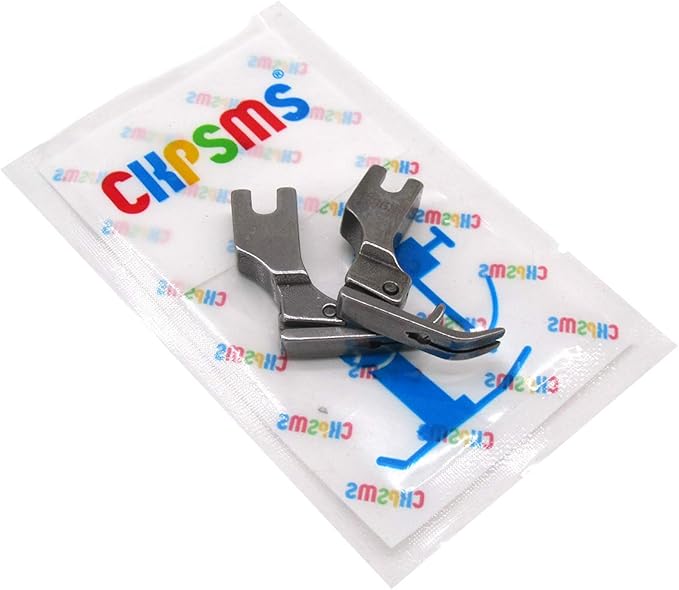 CKPSMS Brand - 2PCS #P363 Hinged Narrow Zipper Foot Compatible with/Replacement for Brother Brand B735,B737,B738,B745 Juki Brand DDL-5550/5600/8300/8500/8700 Singer Brand 188K,191D,195K,196K+