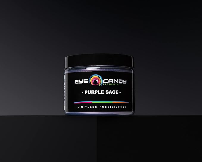 Eye Candy Pigments Premium Purple Mica Powder - Purple Sage (50gr) - for Epoxy, Resin, Soap, Paint, Woodworking, Acrylic Pouring, Bath Bombs, Fishing Lures - DIY Arts and Crafts Additive