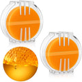 Maitys 2 Pcs Thread Wax Thread Conditioner Beeswax for Hand Sewing Embroidery Beeswax Floss Conditioner for Quilting Sewing Strengthening Line Embroidery Wax (Deep Yellow,Clear Case)