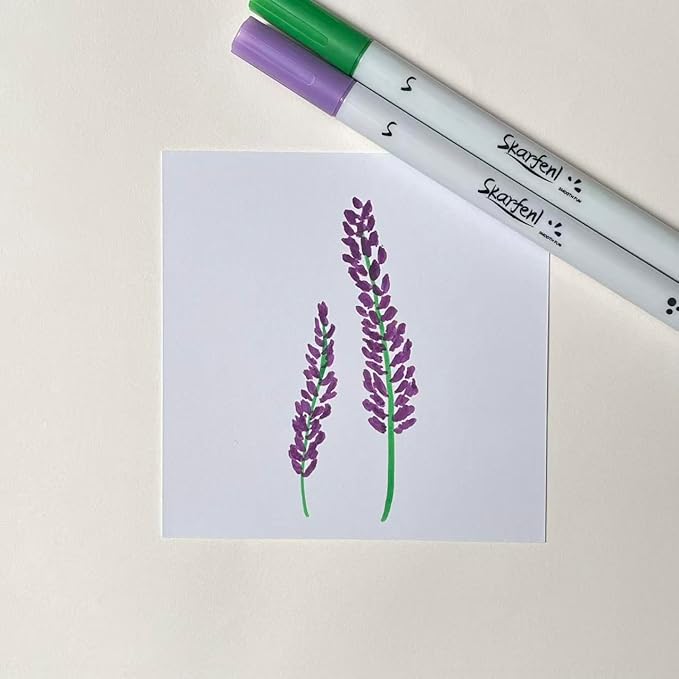 12 Acrylic Markers Water-based for Rock, Fabric, Wood, Glass, Easter Egg, Fabric Painting Craft Quick Dry Dual-Tip Water Based -No Toxic,No Odor-bright colors