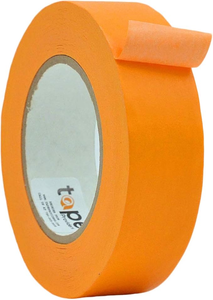WOD CFTC6 Console Artist Tape Made in USA Orange, 2 inch x 60 yds. Flatback Paper Marking/Labeling Tape Residue Free, for Watercolor Paper to Prevent Tearing