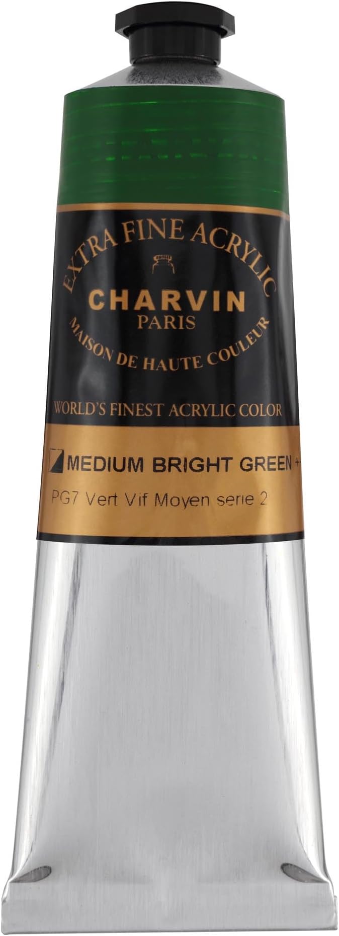 Charvin Extra Fine Professional Artist Acrylic Paint Colors, Nature Themed Hues, 150ml Medium Bright Green