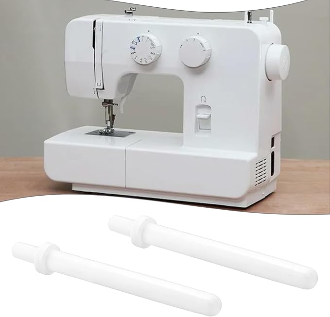 Sewing Spool Pin 63mm Plastic Sewing Parts Sewing Replacement Pin Compatible with Singer 7464 7465 7466 7467 Machine White