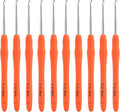 Vodiye 10PCS Crochet Hooks, Professional Extra Long 2.5mm  Crochet Hook, Ergonomic Handle Crochet Hooks Set, Crochet Needle for Beginners and Experienced Crochet Hooks Lovers (10pcs - 2.5mm)