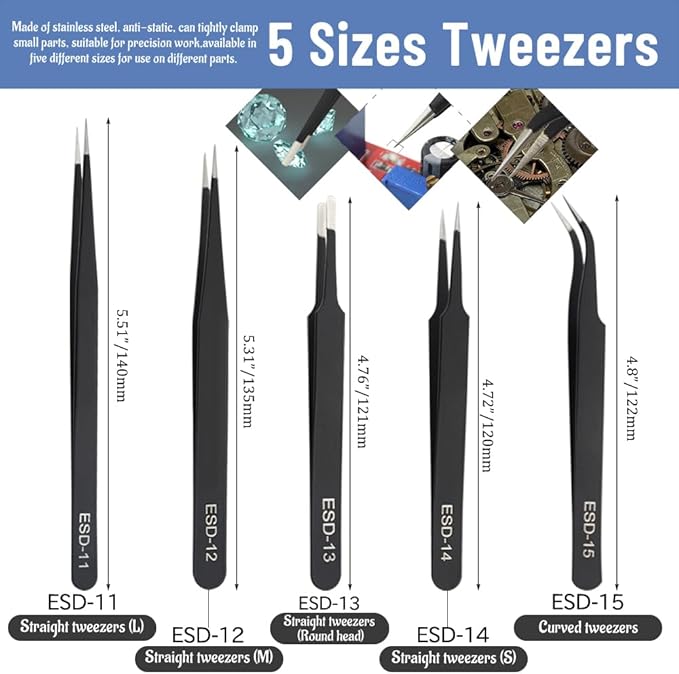 Bigstone 85 PCS Model Tools Kit Hobby Building Tool Craft Set Modeler Basic DIY Tools for Cars, Airplanes, Buildings, Robots Gundam Plastic Models Building Repairing and Fixing