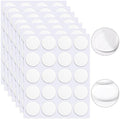 JANYUN 140 Pcs Double Sided Sticky Dots Removable Round Putty Clear Double Sided Tape for Crafts No Trace Sticky Tack Water-Repellent Adhesive Tape (40mm, 140)