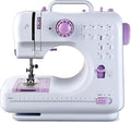 Mini Sewing Machine, Portable Electric Sewing Machine for Beginners with 12 Built-In Stitches, Dual Speed & Lightweight for Crafting Mending, Work Light, Quick Repair on Fabrics, Household Use