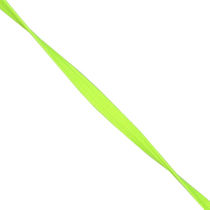 Mandala Crafts 6mm 50 Yds Roll of Lime Green Elastic Bands for Sewing - 1/4 Flat Elastics Cord - 1 4 Inch Braided Stretch Straps for Crafting