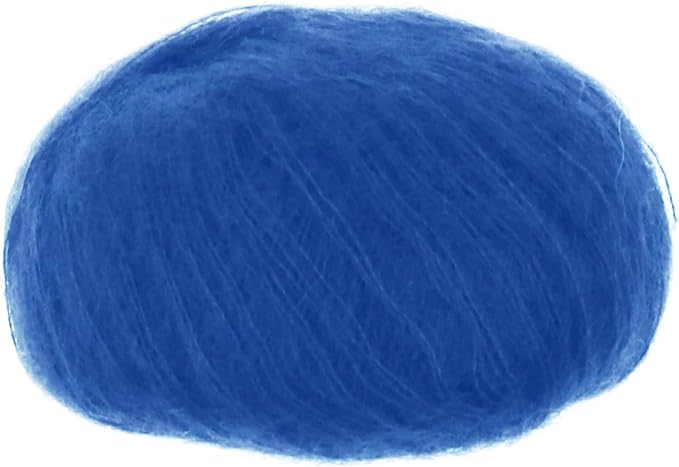 Silk Mohair Luxury Yarns, Premium and Soft Blend for Knitting, Made in Italy (Blue - 30146, 2)
