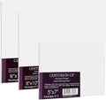 Centurion All-Media Primed Linen Panels - Small Multipack of 9-11oz Universal Primed Canvas Boards for Painting, Mounted on MDF Wood, Non-Warping, Ideal for Artists, Professionals, and Painters