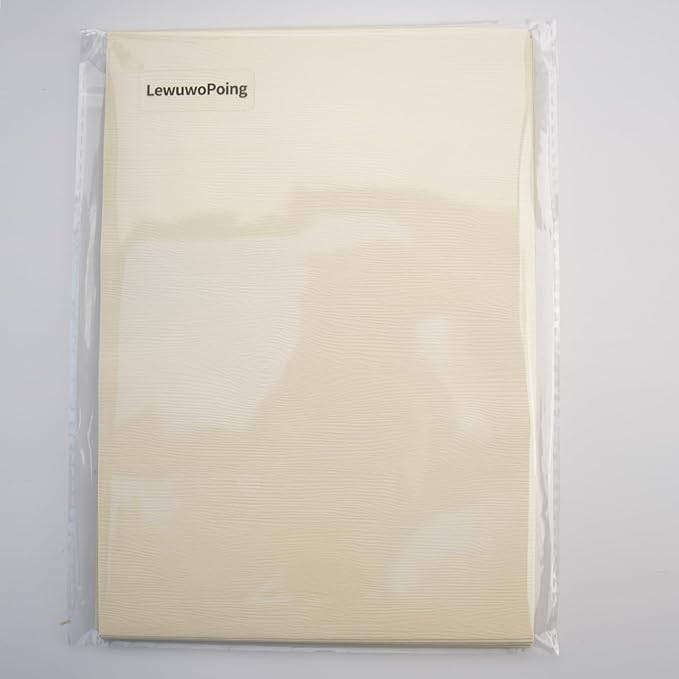 LewuwoPoing 30 Sheets Textured Art Paper Assorted Set 5.8x8.3 Inch A5 Mixed Special Craft Paper for Scrapbooking Junk Journaling Supplies dialy Plan Gift Card Embellishments Work (Beige)
