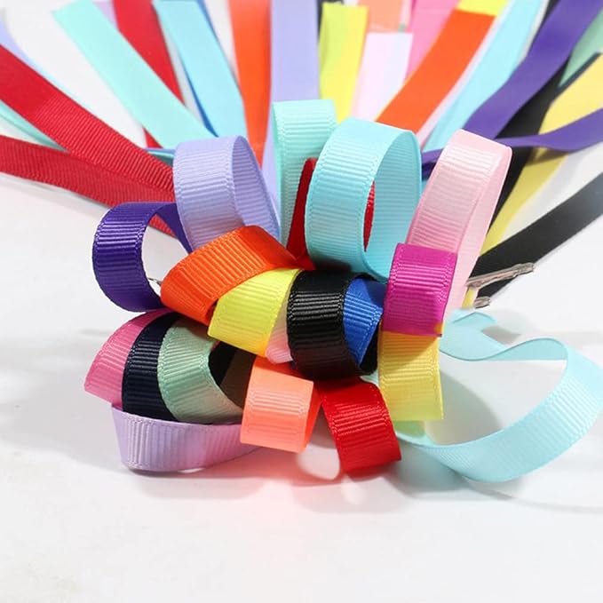 LIUYAXI 1" X 50 Yards Solid Gold Grosgrain Ribbon, Perfect for Crafts, Wedding Decor, DIY Hair Accessories, Sewing, Gift Package Wrapping and More