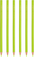 PATIKIL Light Green Colored Pencils Set,6 Pcs Oil Color Pencils Wooden Coloring Drawing Pencil for Artists Art Painting