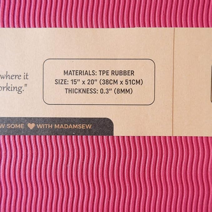 Madam Sew Sewing Mat - Sewing Machine Mat Reduces Vibrations, Movement & Slipping, Perfect Sergers Accessory Gift for Sewing Enthusiasts
