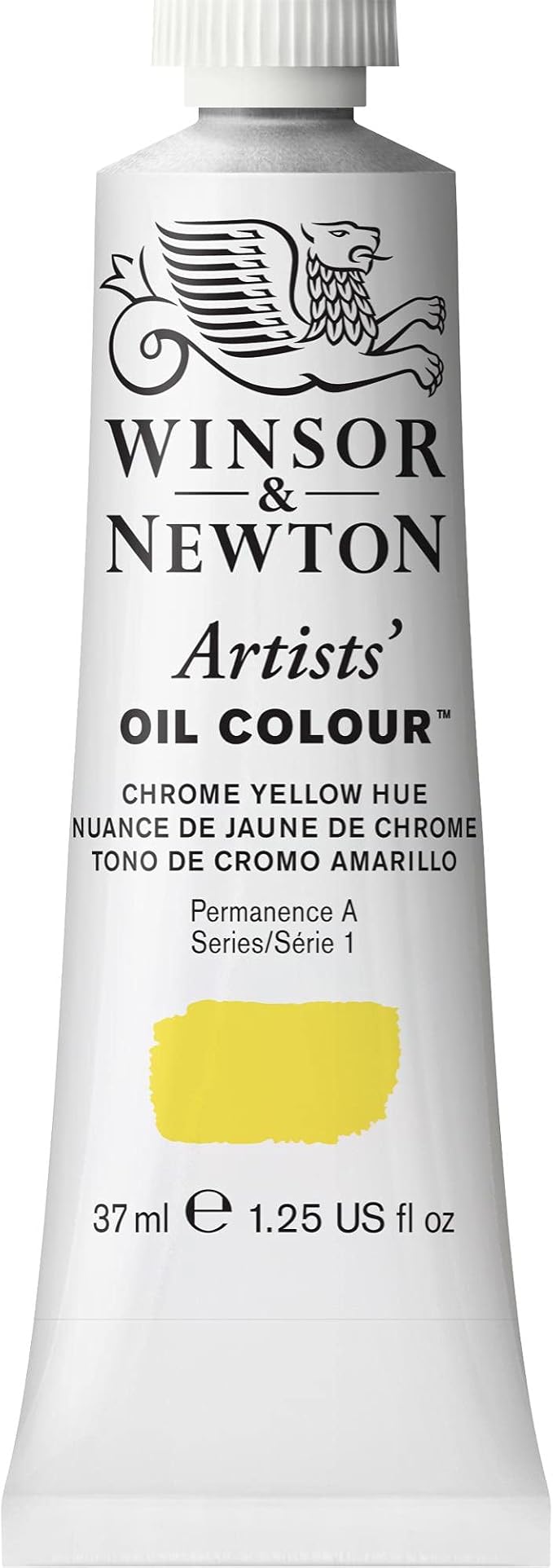 Winsor & Newton Artists' Oil Color, 37ml (1.25 oz) Tube, Chrome Yellow Hue