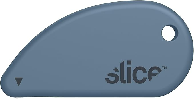 Slice Micro Safety Cutter | Safe Ceramic Box Cutter Lasting 11x Longer than Metal | Keychain Box Opener | 1 Pack | Slate