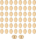 HARFINGTON 50pcs 32L Metal Round Flat Sewing Buttons 20mm Alloy Shank Craft Replacement Button for Men Women Suit Woolen Coat Shirt Trousers Sewing Crafts, Matt Gold