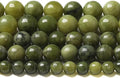6mm 60pcs Natural Stone Chinese Green Jade Loose Beads for Jewelry Making DIY Bracelet Necklace 1 Strand