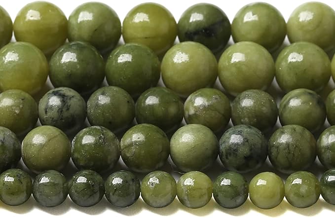 4MM 88PCS Natural Stone Chinese Green Jade Loose Beads for Jewelry Making DIY Bracelet Necklace 1 Strand