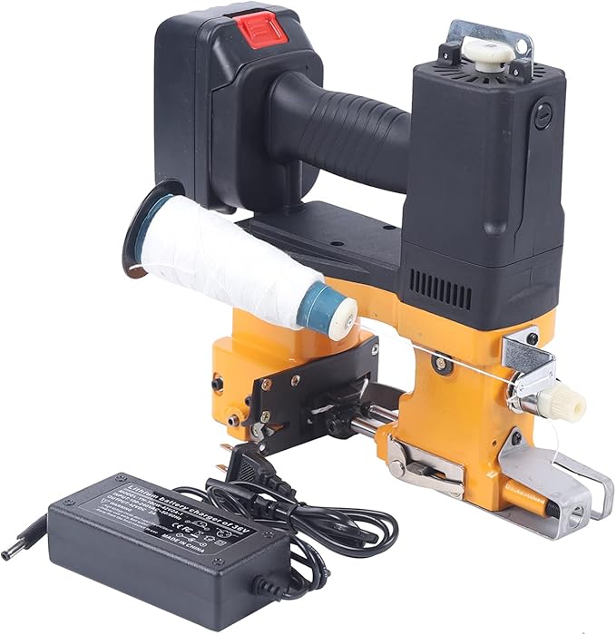 Bag Sewing Machine,36V Portable Electric Bag Stitching Closer Sack Seal Sewing Machine Home& Commercial 7-10mm Needle Distance Seal Sewing Tool for Woven Bags, Express Bags, Rice Bags
