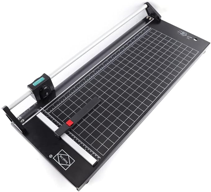 Manual 36 Inch Rolling Cutter with Self-Sharpening Blades, Precision Rotary Paper Trimmer Thin Plastic Soft Board, Hobbing Cutter for Photo Paper, Film, Art Paper Jam, Office Paper, PVC