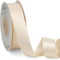 Ribbli Cream Double Faced Satin Ribbon,1” x Continuous 25 Yards,Use for Bows Bouquet,Gift Wrapping,Baby Shower,Floral Arrangement