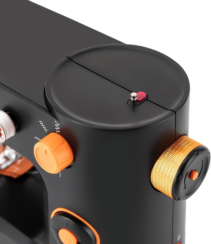 Beginner Sewing Machine, Portable Home Automatic Thread Winding Sewing Machine, Dual-Speed LED Lighting Electric Sewing Machine, Compact, Perfect for Home, DIY, and Sewing Projects POIOKLJRE