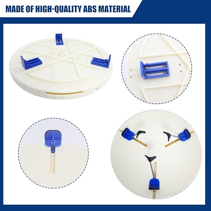Pottery Machine Turntable Clamp Pottery, Ceramic Pottery Trimming Spinner Repair Tool for Ceramic Beginners and Professionals, Clamp Repair Tools, 2”-12”Adjustable, DIY Ceramic Pottery Turntable