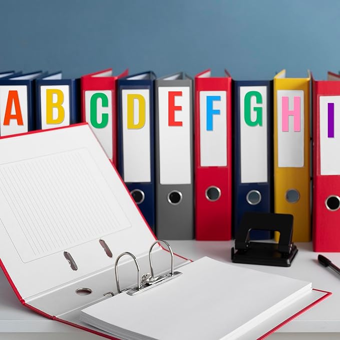 Bemeol 1872 Pieces Letter Stickers 36 Sheets Alphabet Stickers Self Adhesive Vinyl Stick on Letters for Mailbox Bulletin Boards Classroom Home Decor(Multicolor)