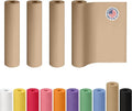 Brown Paper Roll 24" x 1200" (100 feet), Pack of 4 - USA-Made Thick Kraft Paper Roll 50lb Thickness for Packing, Shipping & Crafts/Arts - 100% Recycled Natural Craft Wrapping Material by IDL Packaging