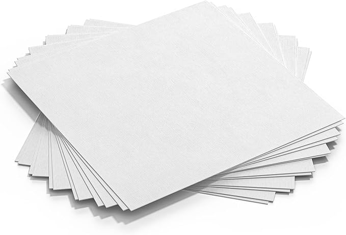GOTIDEAL Canvases for Painting, 12x12 inch of 12, Professional Primed White Blank Flat Canvas Panels- 100% Cotton Artist Canvas Boards for Acrylics Painting, Oil Watercolor Tempera