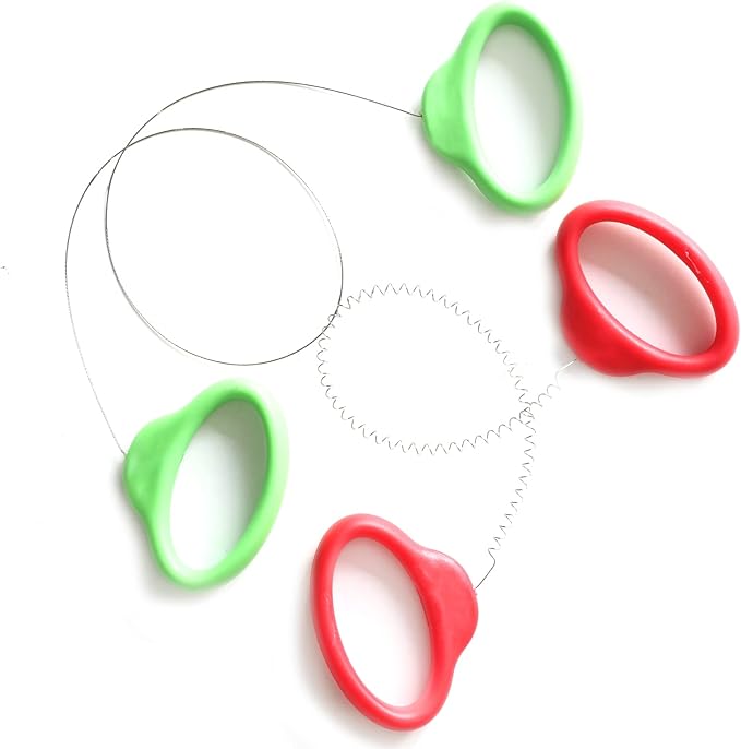 Pottery Wire Tool, Green and Red Handle Standard Clay Wire Cutter for Pottery Wheel and Clay Artists, Pottery Wire Tool Widely Used in Pottery Wheel and Clay Cutting Sculpting Pottery Wire Tools