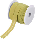 MECCANIXITY 3/4 Inch Single Fold Bias Tape Polyester Continuous Bulk Bias Tape Roll for Sewing, Seaming Quilting Hemming Binding Crafts (Gold 25 Yards)