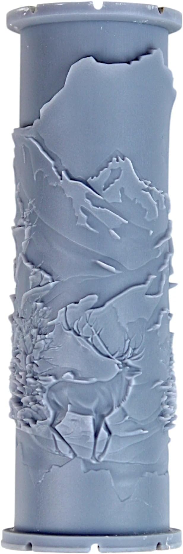 Winter Stag Clay Texture Roller (4") - Winter Set #01 - Embossing Pattern Roller for Polymer & Ceramic Clay, Pottery & Crafts