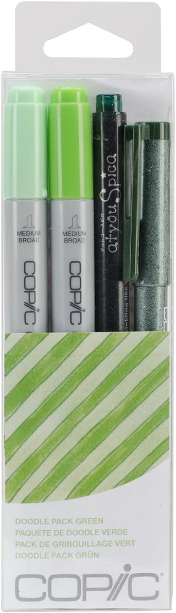 Copic Marker DPGRN Doodle Pack, Green