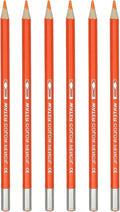 PATIKIL Watercolor Pencil, 6Pcs Water Soluble Pencils for Blending, Coloring, Sketch Drawing, Painting, Orange