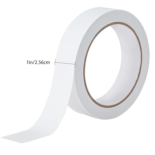 1" 2 Rolls Double Sided Adhesive Sticky Tape for Arts, DIY, Card Making, Crafts, Photography, Scrapbooking, Gift Wrapping, Office School Stationery Supplies, Home Supplies (Width: 25mm)