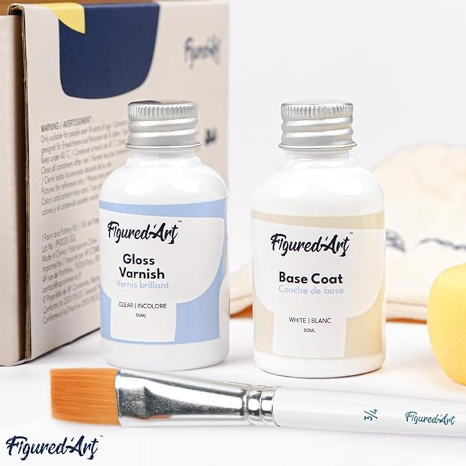 Figured'Art Pottery Kit for Adults with 4.4 lbs Premium Air Dry Clay, Ideal for Beginners, Includes Tools, Paints, Brushes, Sealers & Tutorials, No Kiln Needed