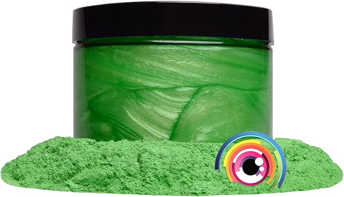 Eye Candy Pigments Premium Green Mica Powder - Sibafu Green (50gr) - for Epoxy, Resin, Soap, Paint, Woodworking, Acrylic Pouring, Bath Bombs, Fishing Lures - DIY Arts and Crafts Additive
