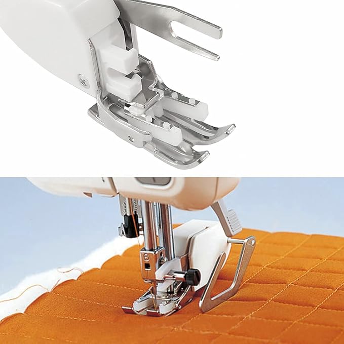 YEQIN Even Feed Walking Foot with Quilt Guide Compatible with Low Shank Brother Singer Janome Domestic Sewing Machine