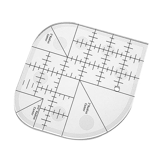 Curved Corner Cutter Quilt Ruler Acrylic Sewing Patchwork Quilting Templates DIY Supplies Sewing Template Patchwork Tool Curved Corner Cutter Ruler