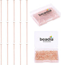 Rose Gold Plated Flat Head Pins Non Tarnish 20mm 300pcs for Jewelry Making Findings