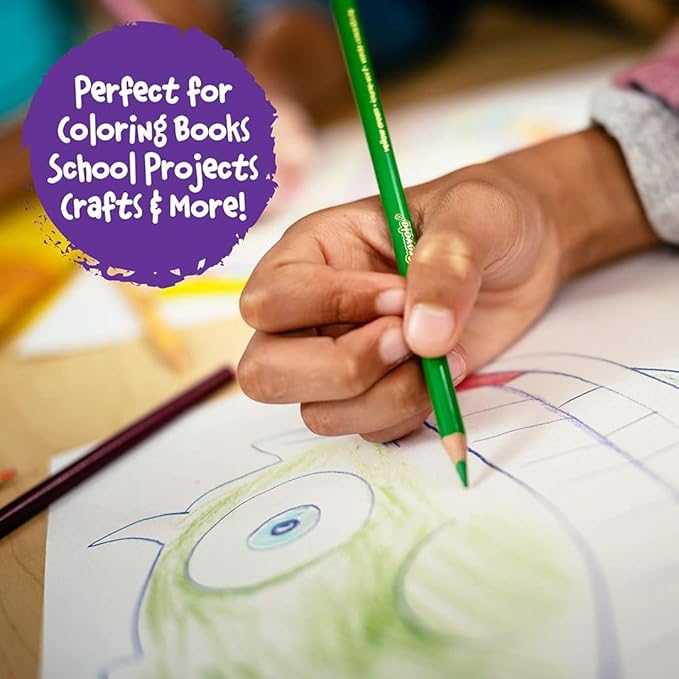 Crayola Colored Pencils Set (120ct), Coloring Book Pencils, Kids Classroom Art Supplies, Bulk Colored Pencils, Presharpened, Gifts for Kids, Ages 3, 4, 5
