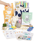Pott'd Air Dry Clay for Adults. Beginners Home Pottery Kit for Adults. DIY Craft Kit for Adult. Kit Includes: Air-Dry Clay for Adult, Tools, Paints, Brushes, Sealant, How-to-Guides