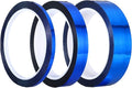 PATIKIL Metalized Tape 0.2/0.6/1 Inch x 55 Yards, 3 Roll Mirror Metallic Masking Foil Sticker Self Adhesive for Detailing Accent Wall Graphic Arts, Blue