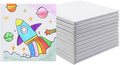12 Pack White Hardcover Blank Book 5x5 inch, Hardcover Blank Book for Students to Write Stories, Hardcover Sketchbooks Journal（White, 22 Sheets/ 44 Pages Each Notebook）