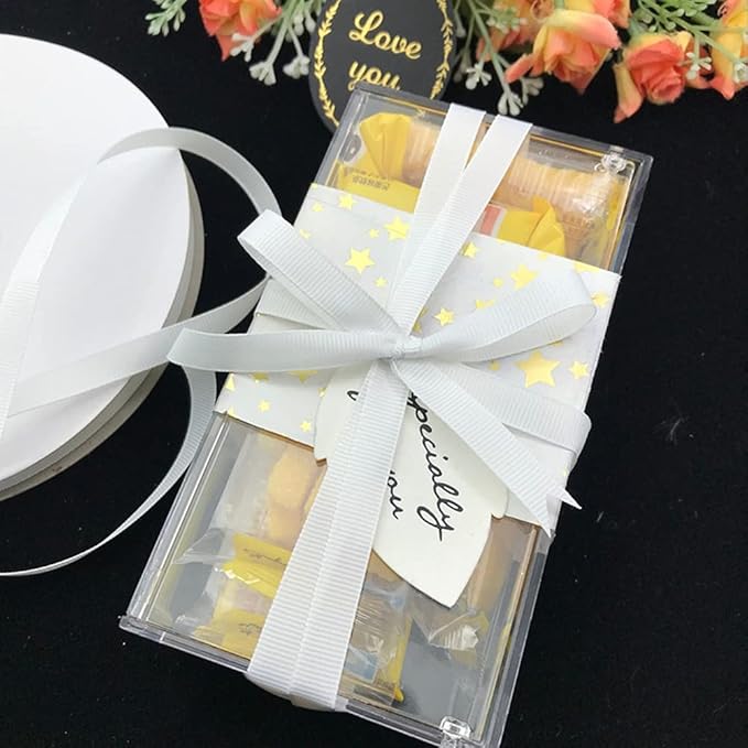 LIUYAXI 1/2" X 50 Yards Solid White Grosgrain Ribbon, Perfect for Crafts, Wedding Decor, DIY Hair Accessories, Sewing, Gift Package Wrapping and More