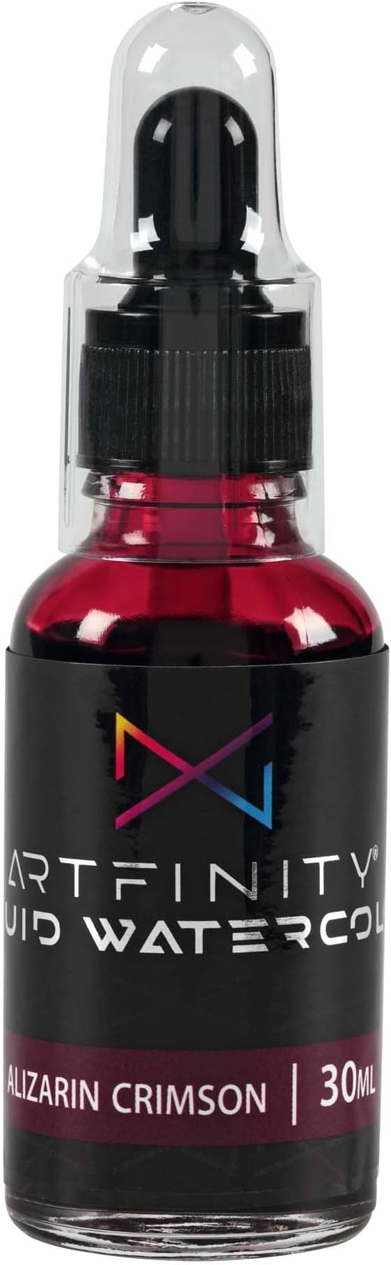 Liquid Watercolor Paint 30 ml Bottle - 3 Pack, Alizarin Crimson - Vibrant Dye-Based Liquid Watercolor w/Glass Pipette, Fast